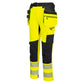 Portwest DX4 Hoge zichtbaarheid Broek DX454 HiVis afneembare holsterzakken geel-zwart(YB)