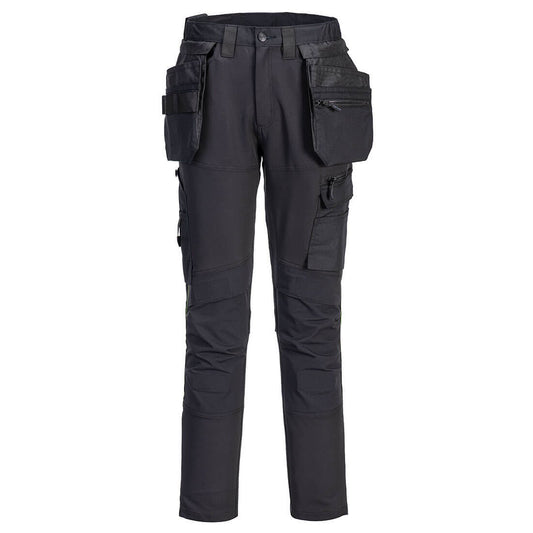 Portwest DX4 Ambacht Werkbroek DX456 stretch slim-fit zwart(BK)