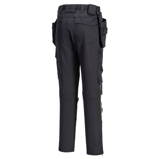 Portwest DX4 Ambacht Werkbroek DX456 stretch slim-fit zwart(BK)