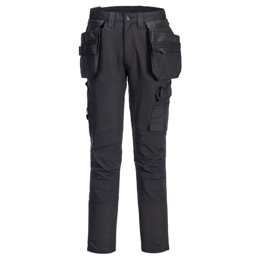 Portwest DX4 Ambacht Werkbroek DX456 stretch slim-fit zwart(BK)