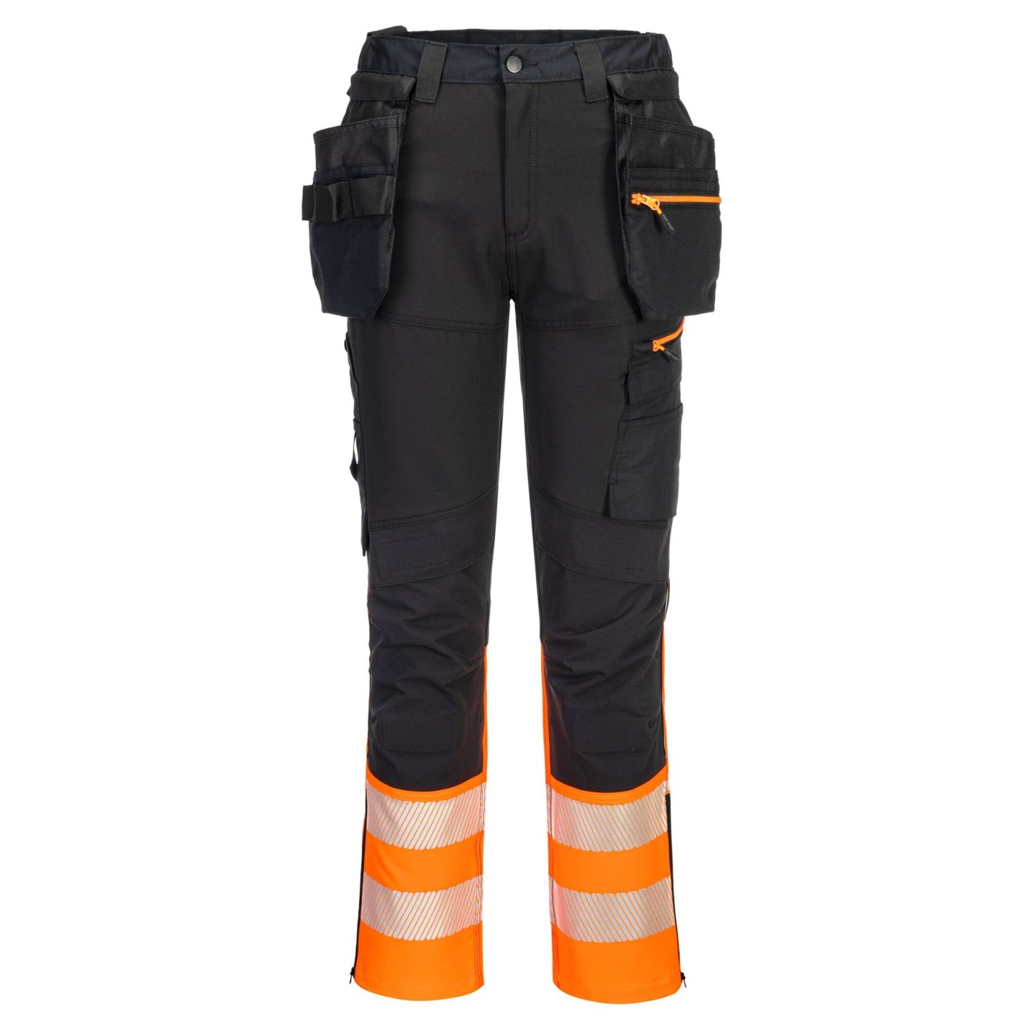 Portwest DX4 Hi-Vis Werkbroek DX457 HiVis Klasse 1 oranje-zwart(OB)