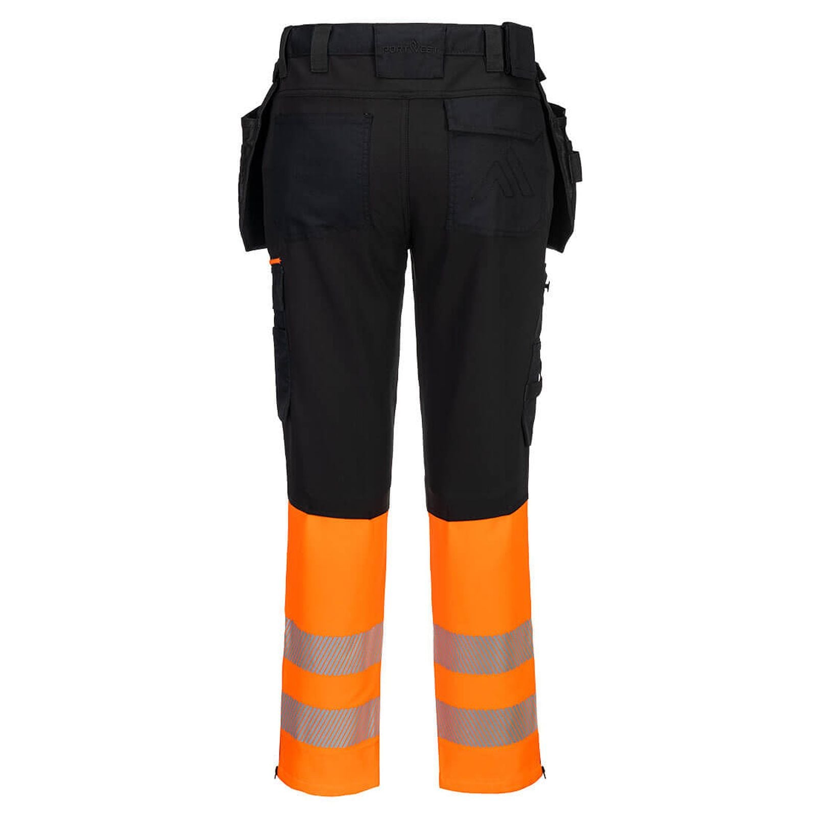 Portwest DX4 Hi-Vis Werkbroek DX457 HiVis Klasse 1 oranje-zwart(OB)