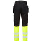 Portwest DX4 Hi-Vis Werkbroek DX457 HiVis Klasse 1 geel-zwart(YB)