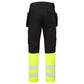 Portwest DX4 Hi-Vis Werkbroek DX457 HiVis Klasse 1 geel-zwart(YB)