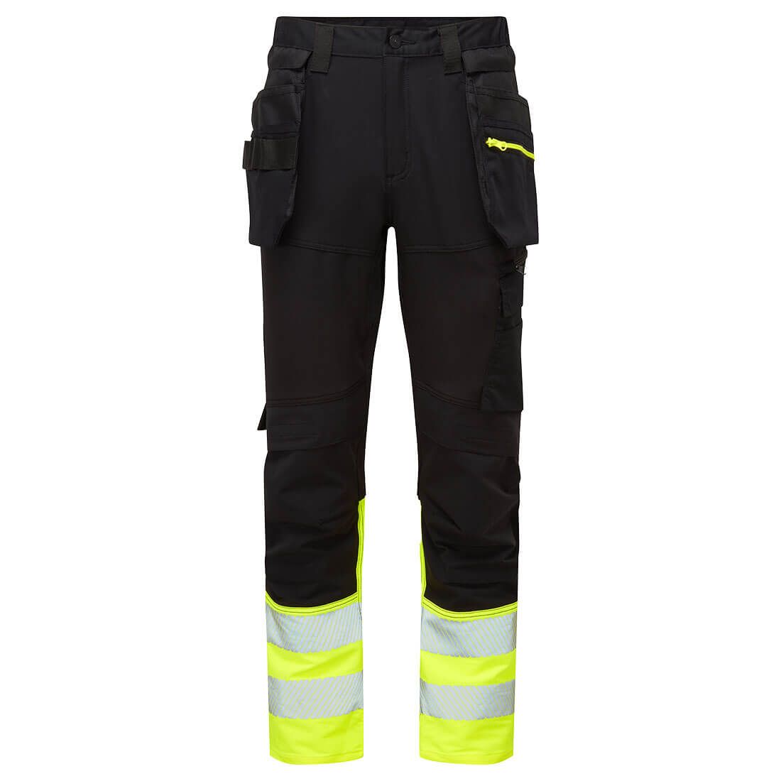 Portwest DX4 Hi-Vis Werkbroek DX457 HiVis Klasse 1 geel-zwart(YB)