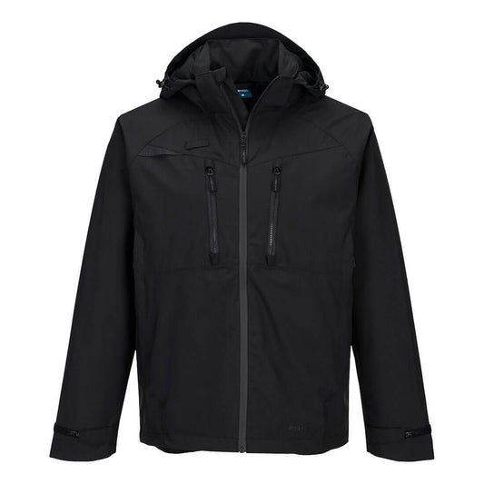 Portwest DX4 Alle Weersomstandigheden Regenjack DX463 waterdicht ademend Volledig zwart(AB)