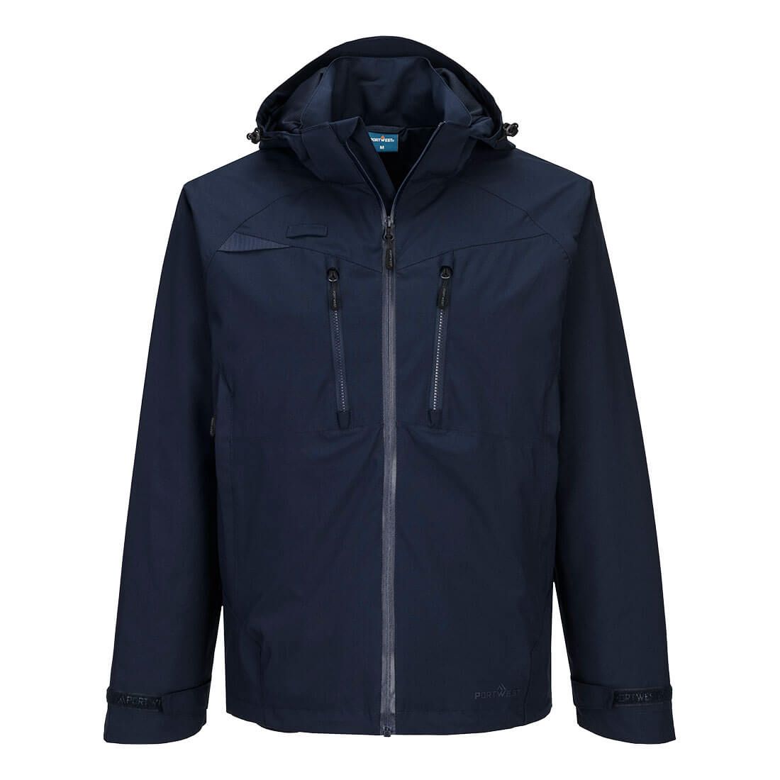 Portwest DX4 Alle Weersomstandigheden Regenjack DX463 waterdicht ademend Volledig marineblauw(AN)