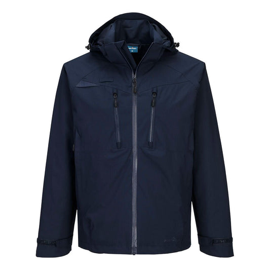 Portwest DX4 Alle Weersomstandigheden Regenjack DX463 waterdicht ademend Volledig marineblauw(AN)