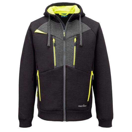 Portwest DX4 Hoodie DX472 rits Vochtafdrijvend ademend zwart(BK)