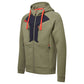 Portwest DX4 Werkkleding Hoodie DX472 rits contrastkleur mosgroen(MO)