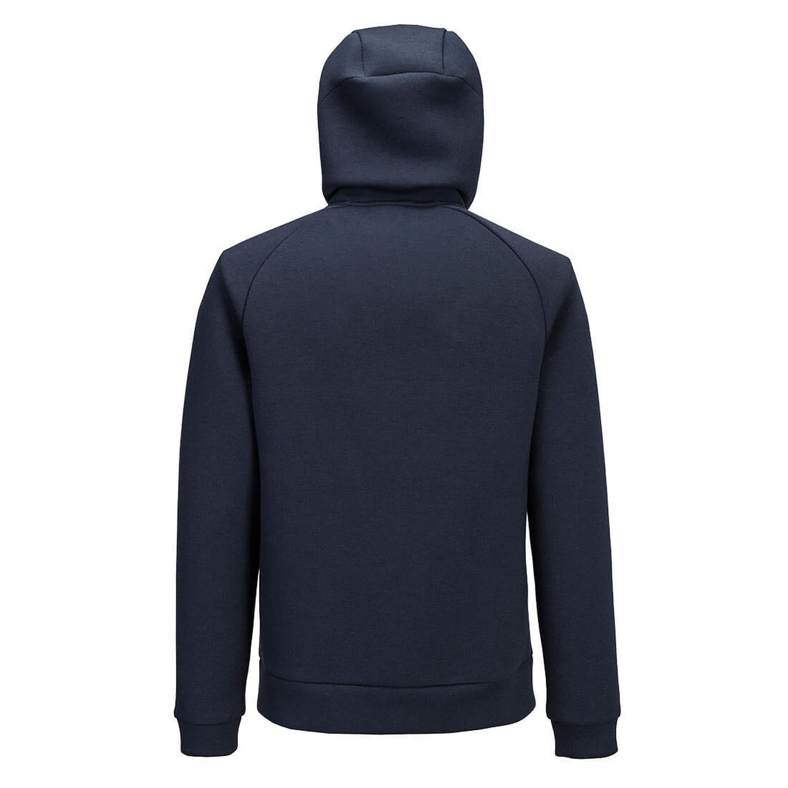 Portwest DX4 Werkkleding Hoodie DX472 rits contrastkleur donker marineblauw(NV)