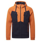 Portwest DX4 Werkkleding Hoodie DX472 rits contrastkleur roest(RU)