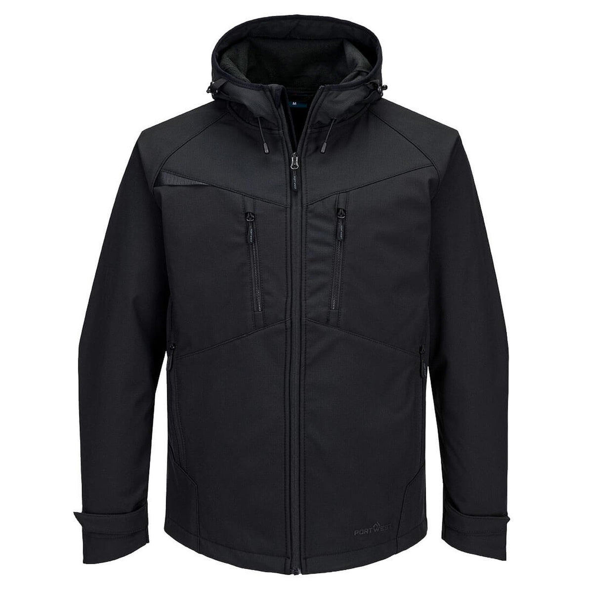Portwest DX4 Bescherming Tegen Alle Weersomstandigheden Jack DX474 (3L) Softshell waterafstotend ademend winddicht Volledig zwart(AB)
