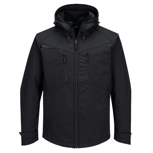 Portwest DX4 Bescherming Tegen Alle Weersomstandigheden Jack DX474 (3L) Softshell waterafstotend ademend winddicht Volledig zwart(AB)