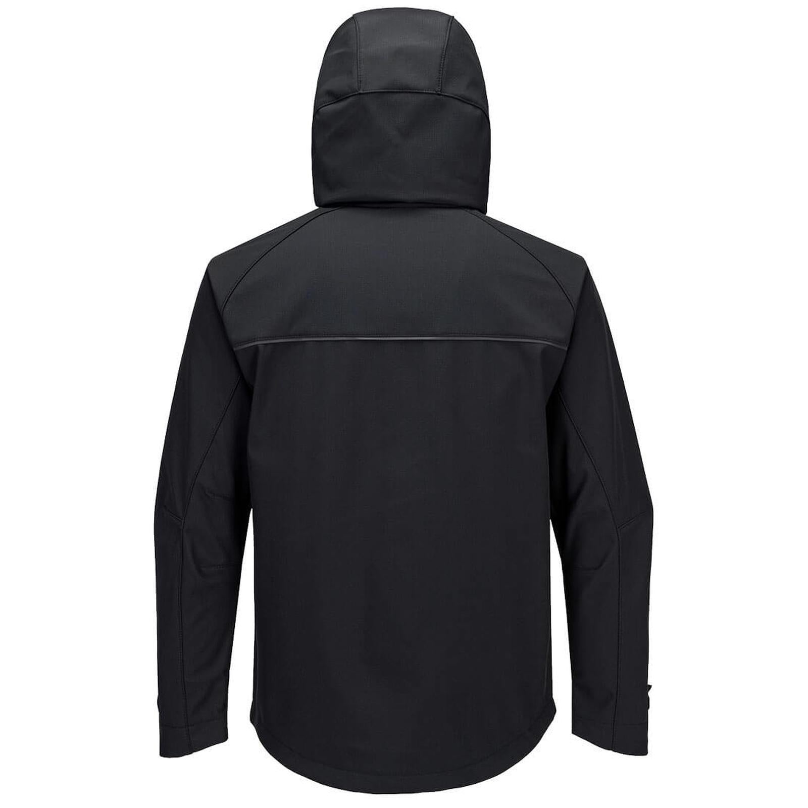 Portwest DX4 Bescherming Tegen Alle Weersomstandigheden Jack DX474 (3L) Softshell waterafstotend ademend winddicht Volledig zwart(AB)