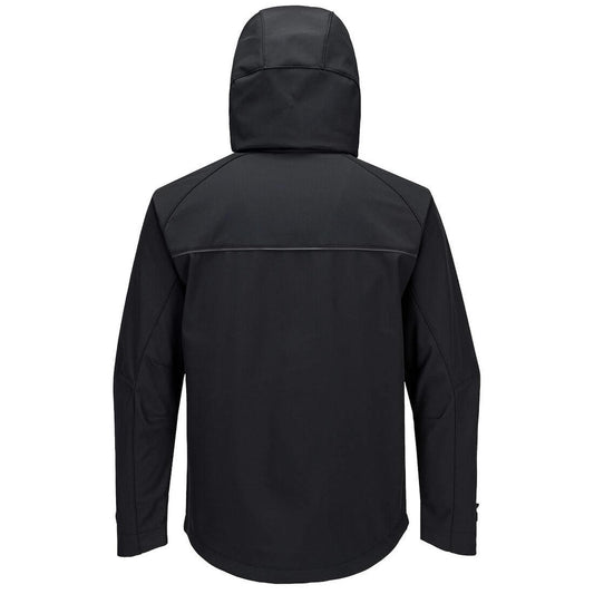 Portwest DX4 Bescherming Tegen Alle Weersomstandigheden Jack DX474 (3L) Softshell waterafstotend ademend winddicht Volledig zwart(AB)
