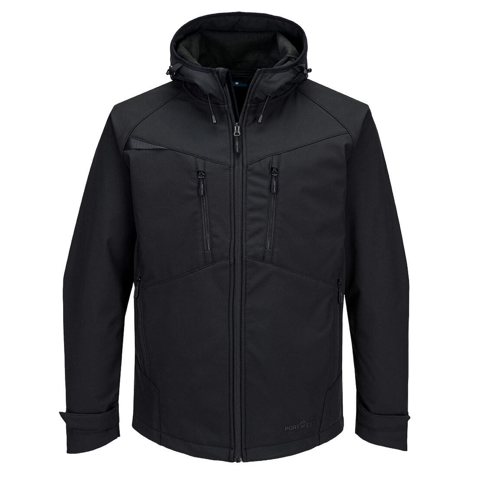 Portwest DX4 Bescherming Tegen Alle Weersomstandigheden Jack DX474 (3L) Softshell waterafstotend ademend winddicht Volledig zwart(AB)