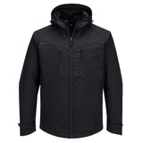 Portwest DX4 Bescherming Tegen Alle Weersomstandigheden Jack DX474 (3L) Softshell waterafstotend ademend winddicht Volledig zwart(AB)