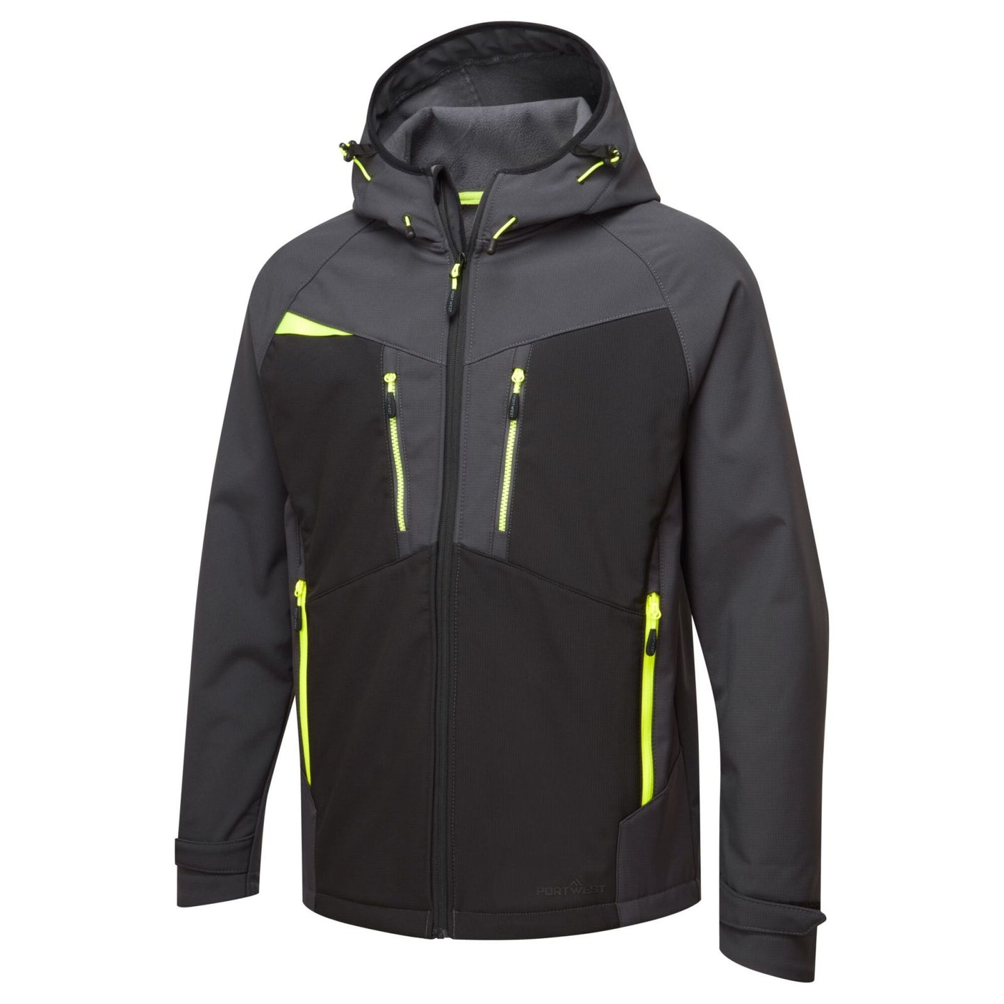 Portwest DX4 Alle Weersomstandigheden Jack DX474 (3L) Softshell waterafstotend ademend winddicht metaalgrijs(MG)