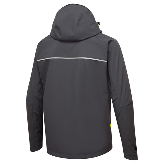 Portwest DX4 Alle Weersomstandigheden Jack DX474 (3L) Softshell waterafstotend ademend winddicht metaalgrijs(MG)