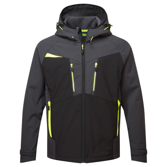 Portwest DX4 Alle Weersomstandigheden Jack DX474 (3L) Softshell waterafstotend ademend winddicht metaalgrijs(MG)
