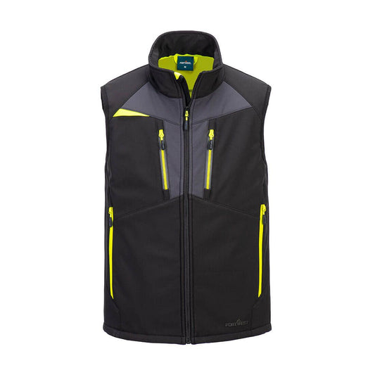 Portwest DX4 Bodywarmer DX476 softshell (3L) ademend winddicht waterafstotend zwart(BK)