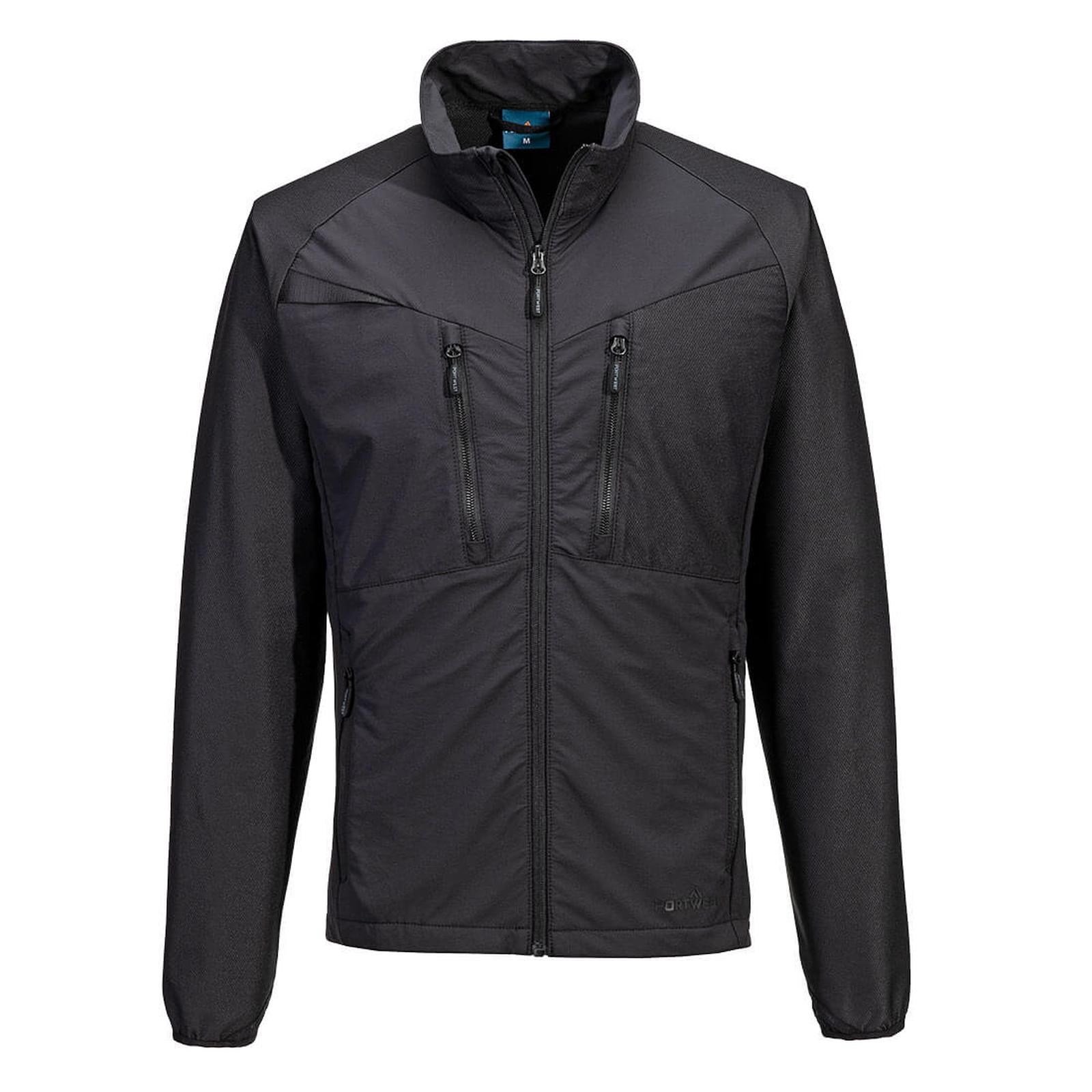 Portwest DX4 Werkkleding Jas DX480 Zip Base Layer Top Volledig zwart(AB)