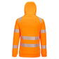 Portwest DX4 Hi-Vis Hoodie DX482 HiVisTex Pro 1/4 rits slim-fit oranje-zwart(OB)