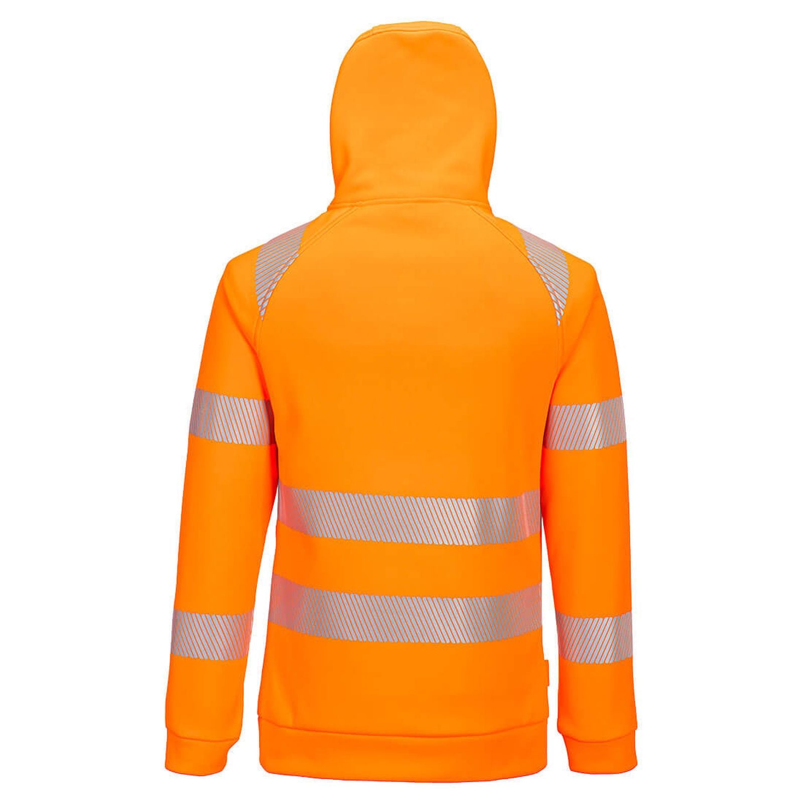 Portwest DX4 Hi-Vis Hoodie DX482 HiVisTex Pro 1/4 rits slim-fit oranje-zwart(OB)