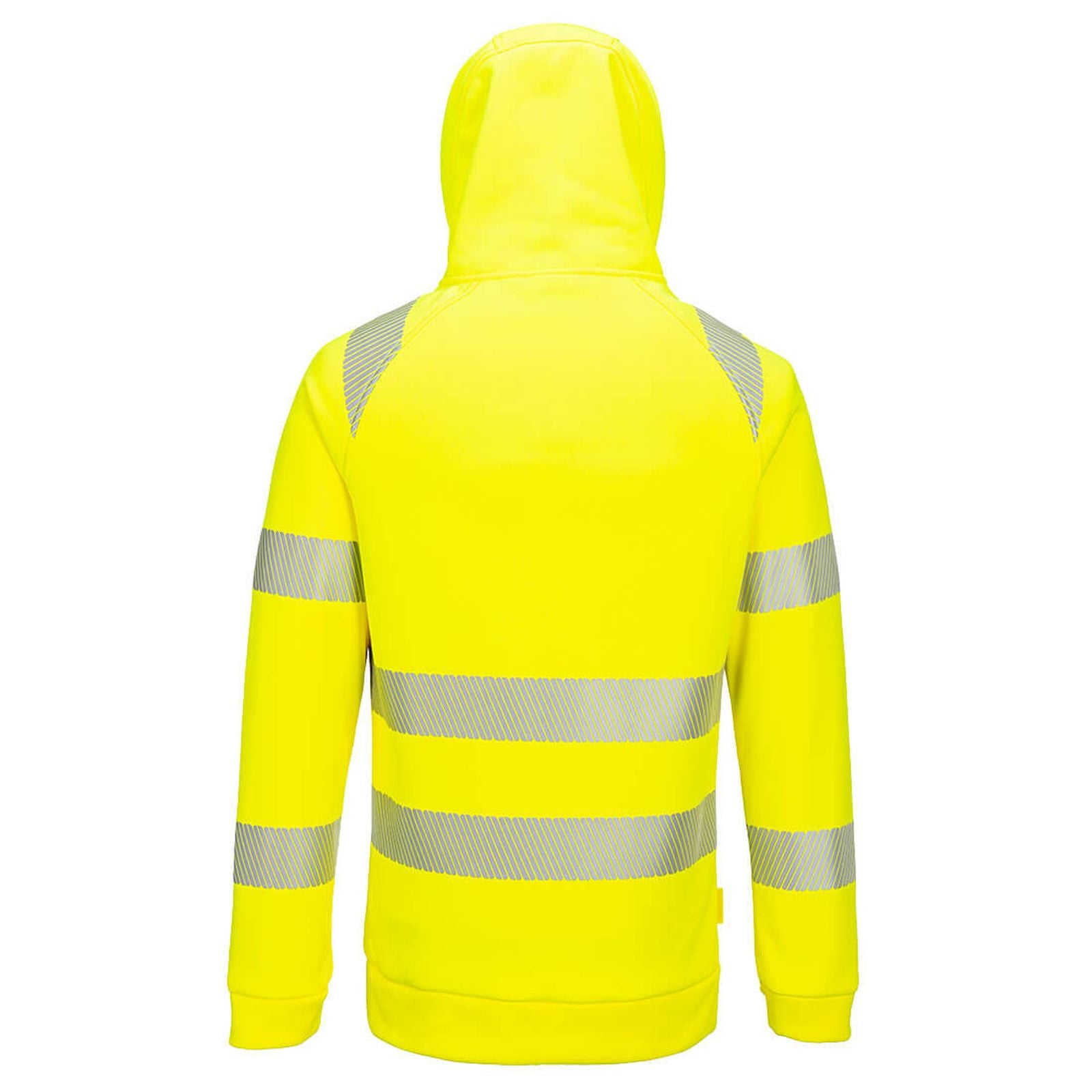 Portwest DX4 Hi-Vis Hoodie DX482 HiVisTex Pro 1/4 rits slim-fit geel-zwart(YB)