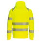 Portwest DX4 Hoge zichtbaarheid Hoodie DX484 Hi-Vis rits geel-zwart(YB)