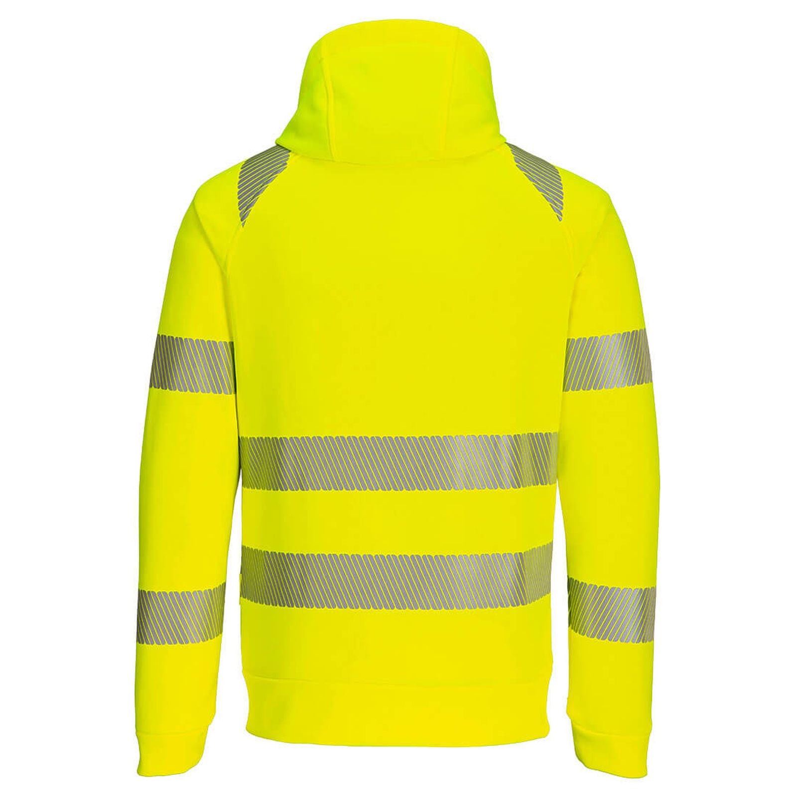 Portwest DX4 Hoge zichtbaarheid Hoodie DX484 Hi-Vis rits geel-zwart(YB)