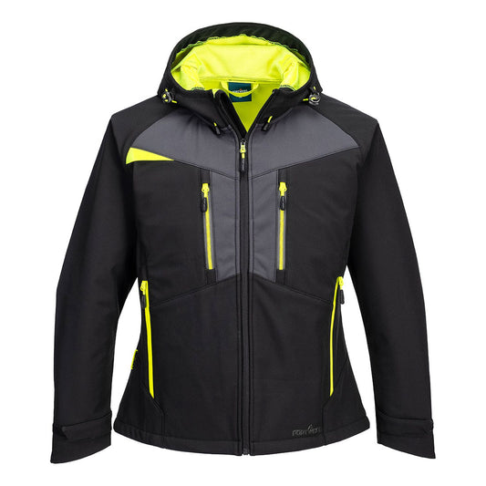 Portwest DX4 Werkkleding Jassen DX486  (3L) dames softshell zwart(BK)