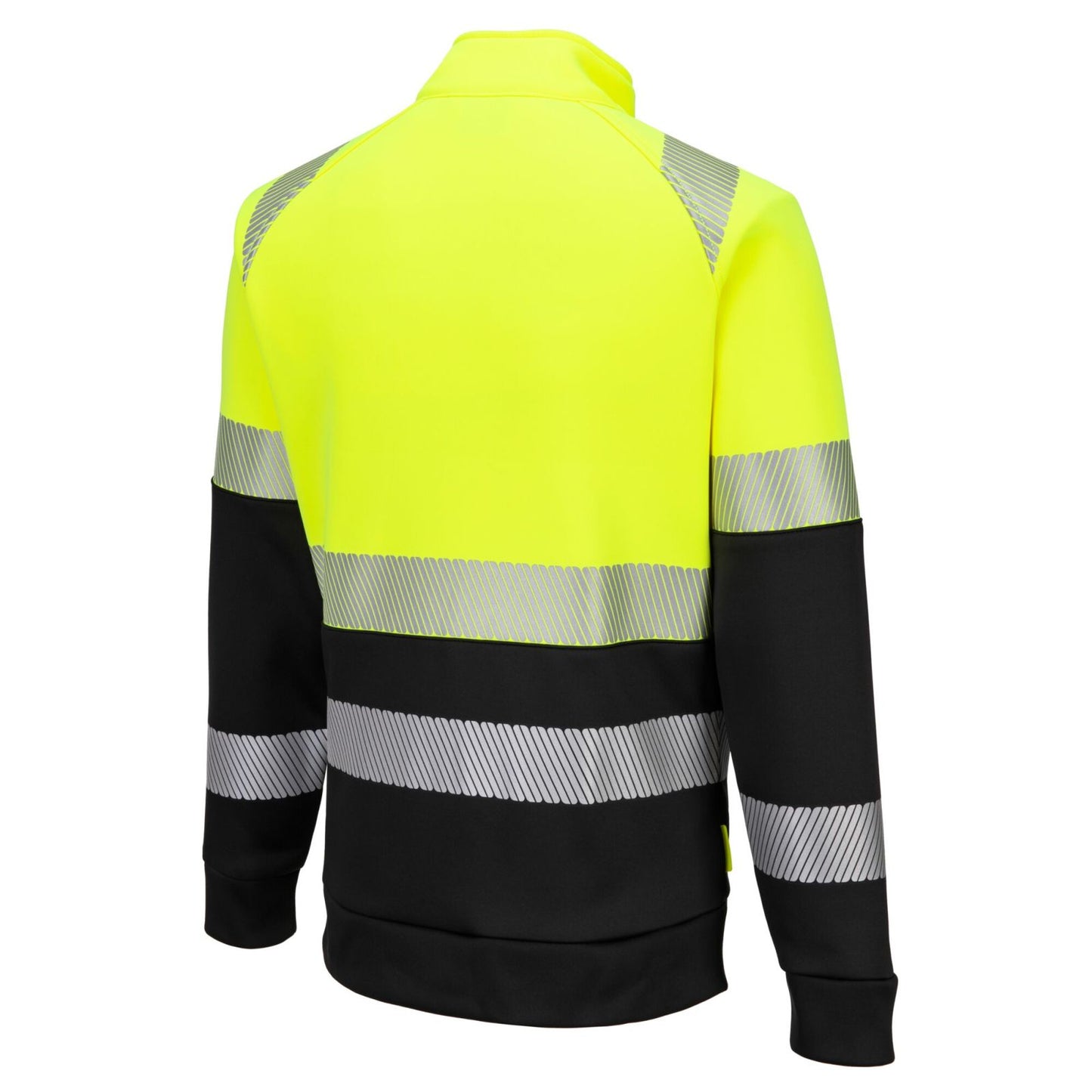 Portwest DX4 Hoge zichtbaarheid Sweatshirt DX490 Hi-Vis klasse 1 rits geel-zwart(YB)