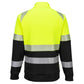 Portwest DX4 Hoge zichtbaarheid Sweatshirt DX490 Hi-Vis klasse 1 rits geel-zwart(YB)