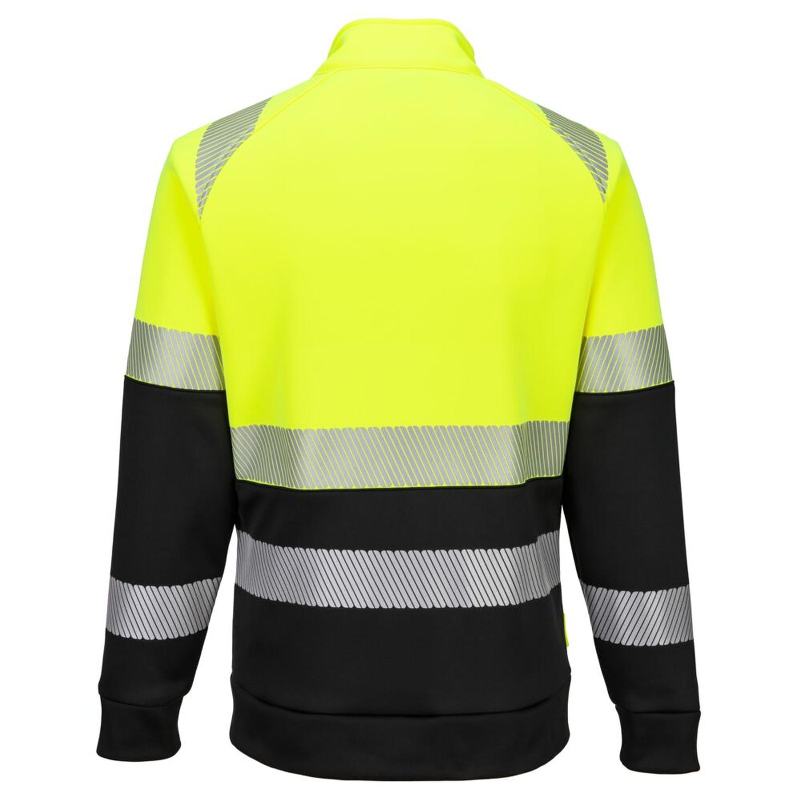 Portwest DX4 Hoge zichtbaarheid Sweatshirt DX490 Hi-Vis klasse 1 rits geel-zwart(YB)