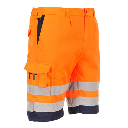 Portwest Broeken E043 HiVis UPF50+ UV oranje-marineblauw(ON)