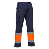 Portwest Broeken E049 oranje-marineblauw(ON)