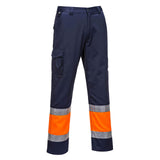Portwest Broeken E049 oranje-marineblauw(ON)