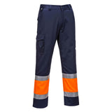 Portwest Broeken E049 oranje-marineblauw(ON)