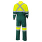 Portwest Hi-Vis Werkkleding Hoge zichtbaarheid Coverall E052 Hi-Vis X Back Contrast geel-groen(YG)