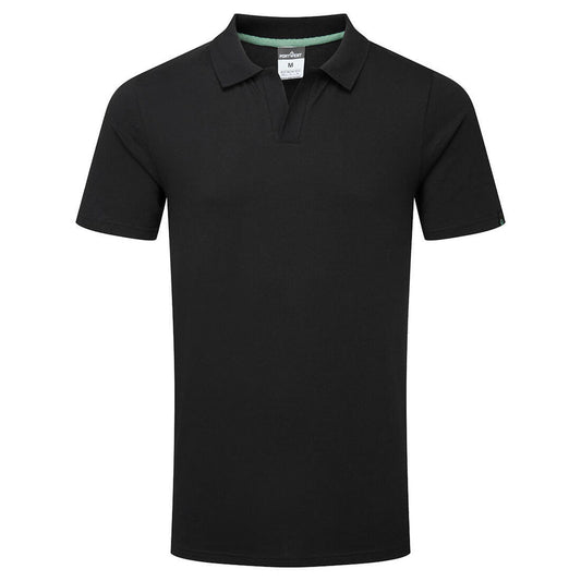 Portwest Planeet Poloshirt EC210 organisch katoen recyclebaar zwart(BK)
