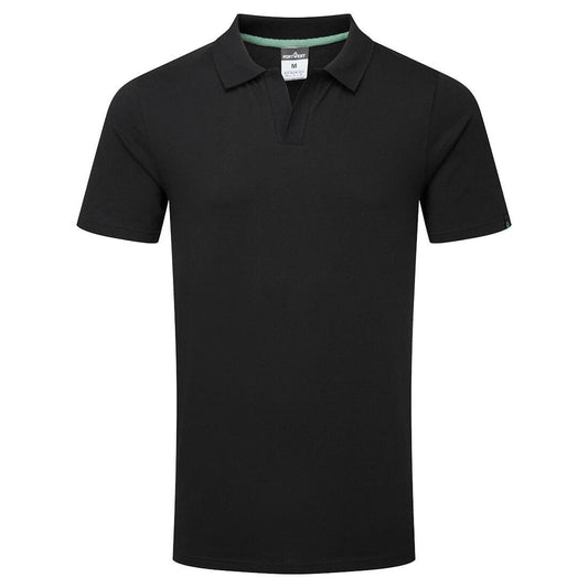 Portwest Planeet Poloshirt EC210 organisch katoen recyclebaar zwart(BK)