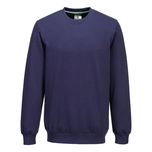 Portwest Planet Werkkleding Sweatshirt EC300 Recyclebaar organisch katoen donker marineblauw(NV)