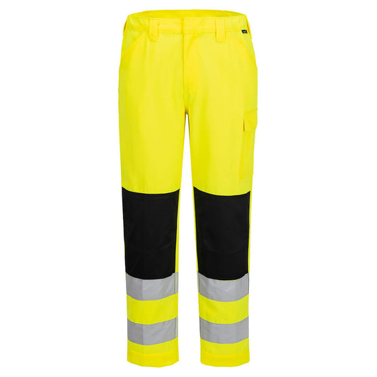 Portwest ES1 Essential Hoge zichtbaarheid Werkbroek ES046 Hi-Vis geel(YE)