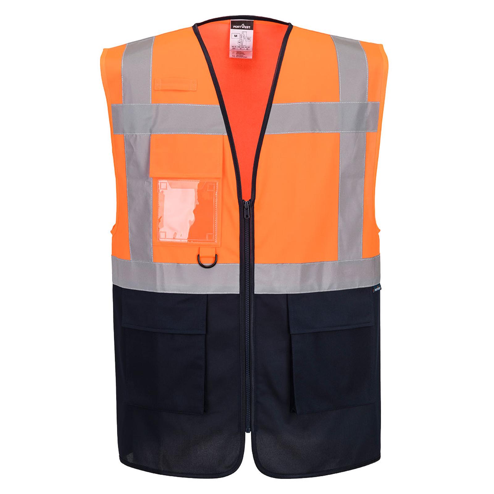 Portwest ES1 Essential Hoge zichtbaarheid Hesje ES076 Hi-Vis Contrast Executive oranje-marineblauw(ON)