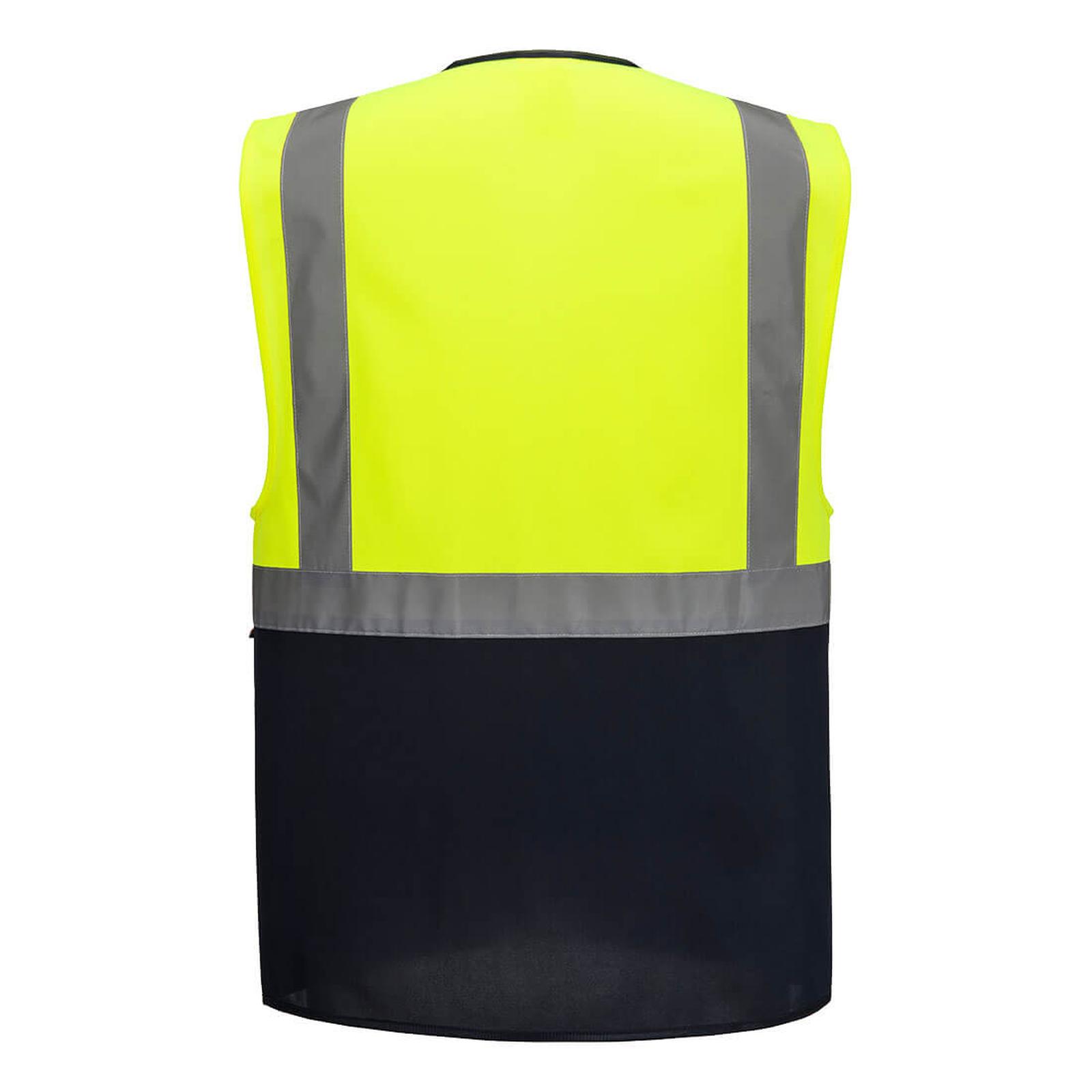 Portwest ES1 Essential Hoge zichtbaarheid Hesje ES076 Hi-Vis Contrast Executive geel-marineblauw(YN)