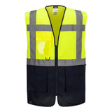 Portwest ES1 Essential Hoge zichtbaarheid Hesje ES076 Hi-Vis Contrast Executive geel-marineblauw(YN)