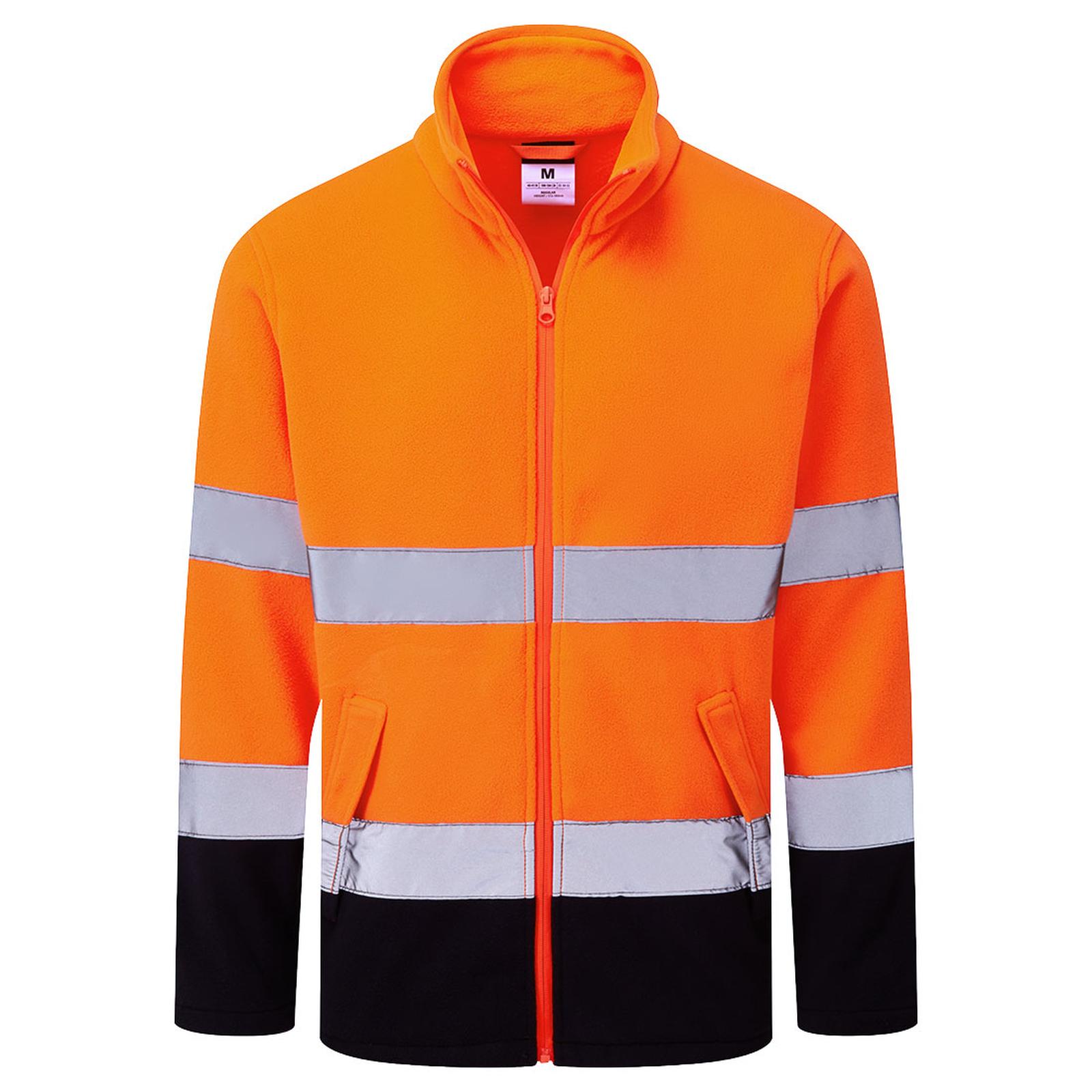 Portwest ES1 Essential Hoge zichtbaarheid Vest ES251 Hi-Vis Contrast Fleece oranje-marineblauw(ON)