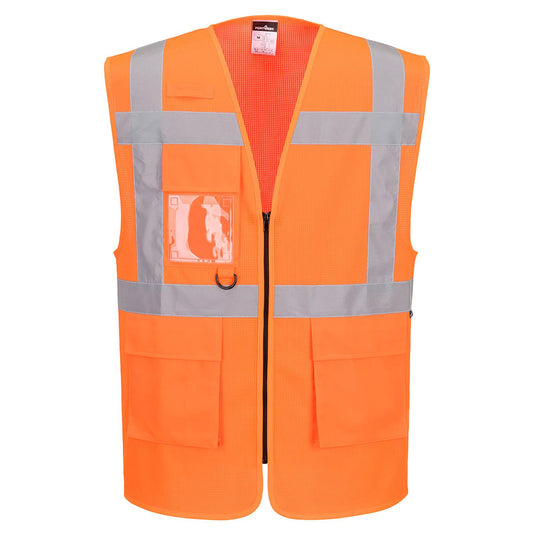 Portwest ES1 Essential Hoge zichtbaarheid Hesje ES376 Hi-Vis Mesh Executive oranje(OR)